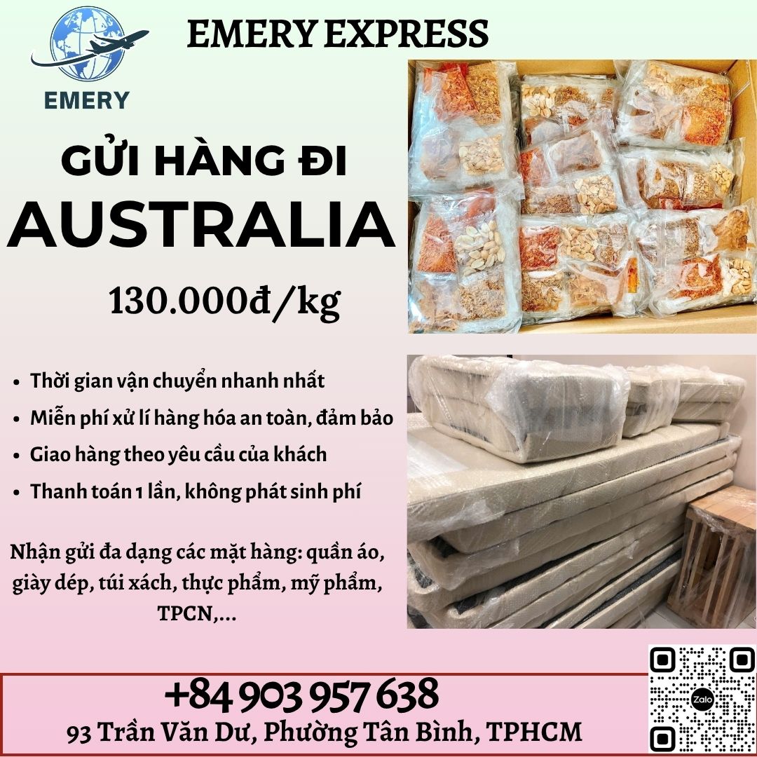 Gửi hàng đi Úc- Emery Express